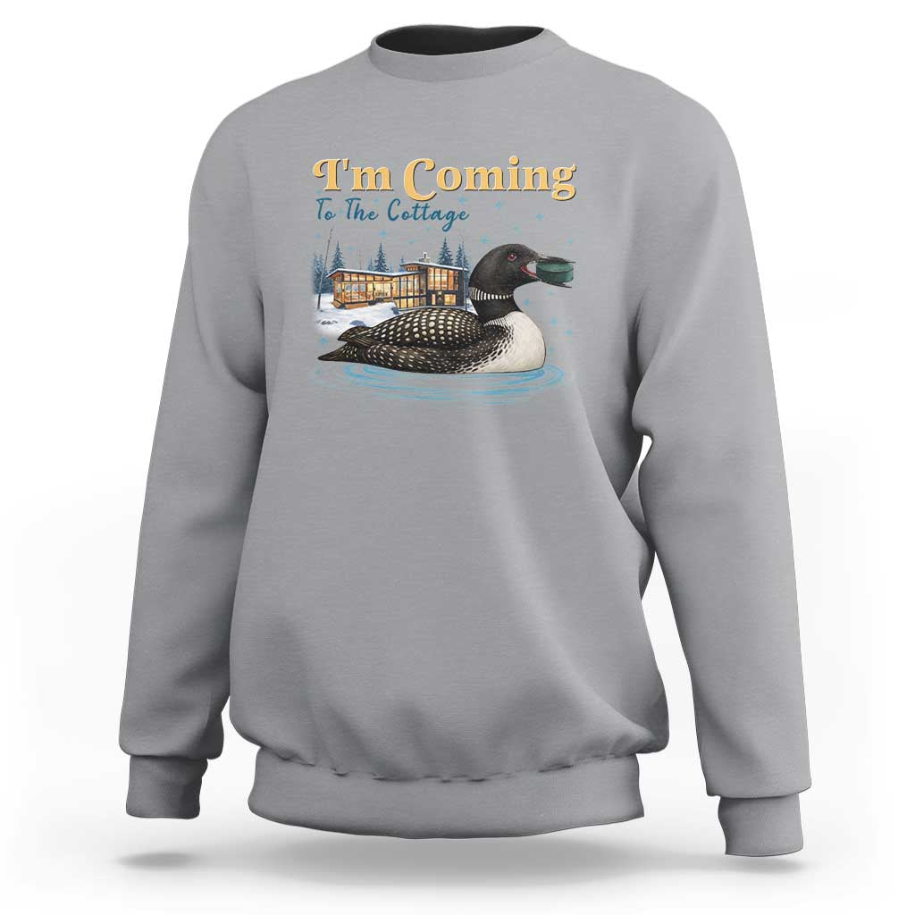 I Am Coming To The Cottage Sweatshirt Stupid Canadian Wolf Bird