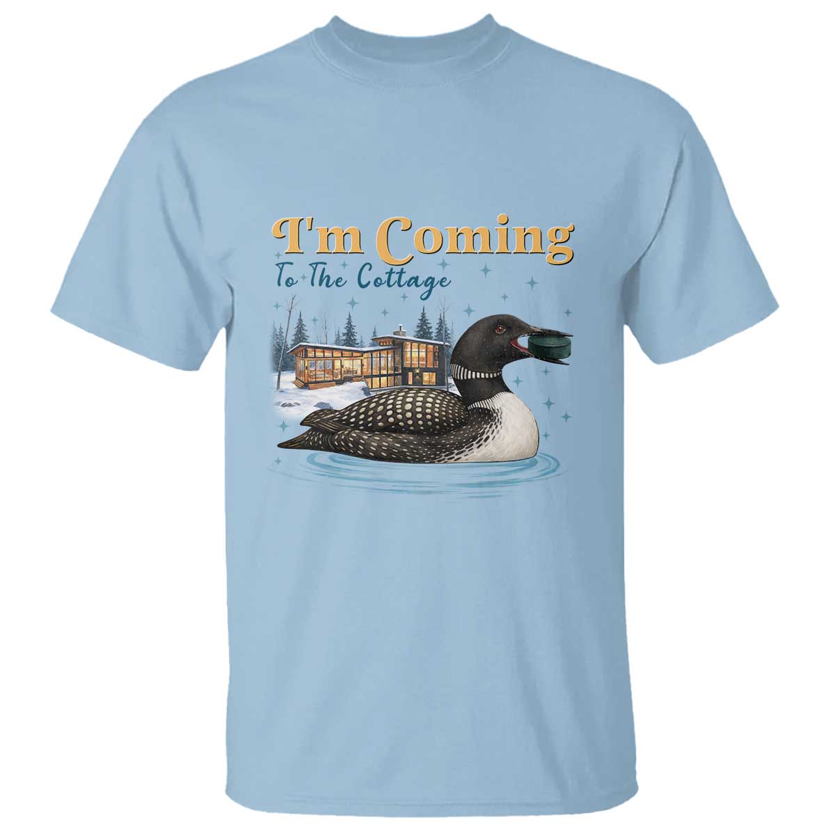 I Am Coming To The Cottage T Shirt Stupid Canadian Wolf Bird