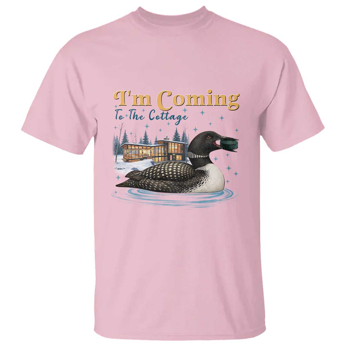 I Am Coming To The Cottage T Shirt Stupid Canadian Wolf Bird