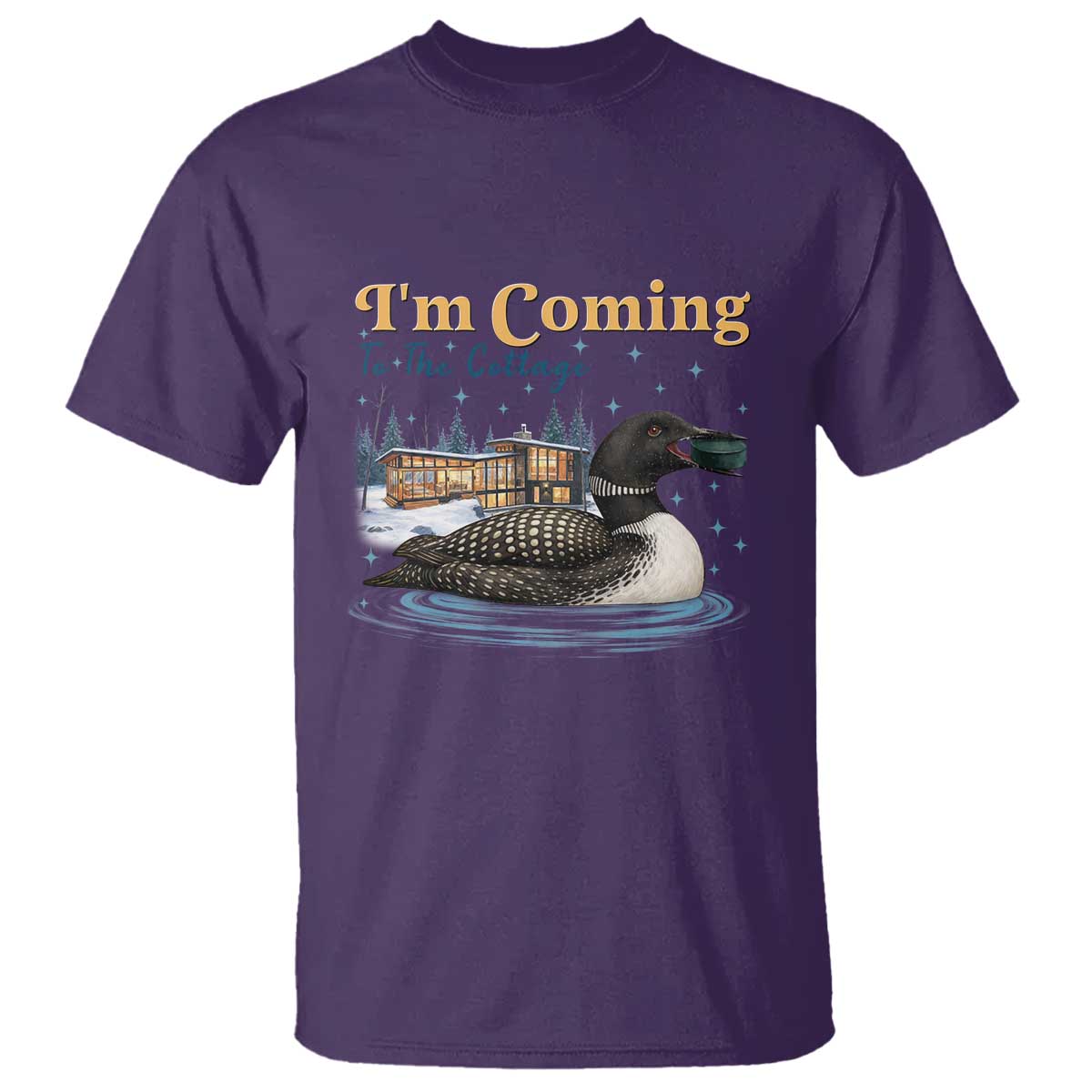 I Am Coming To The Cottage T Shirt Stupid Canadian Wolf Bird