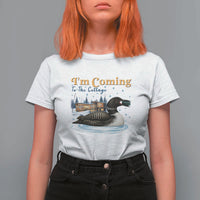 I Am Coming To The Cottage T Shirt For Women Stupid Canadian Wolf Bird