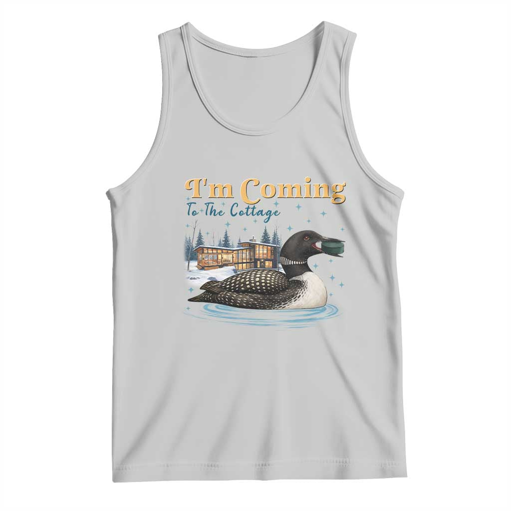 I Am Coming To The Cottage Tank Top Stupid Canadian Wolf Bird
