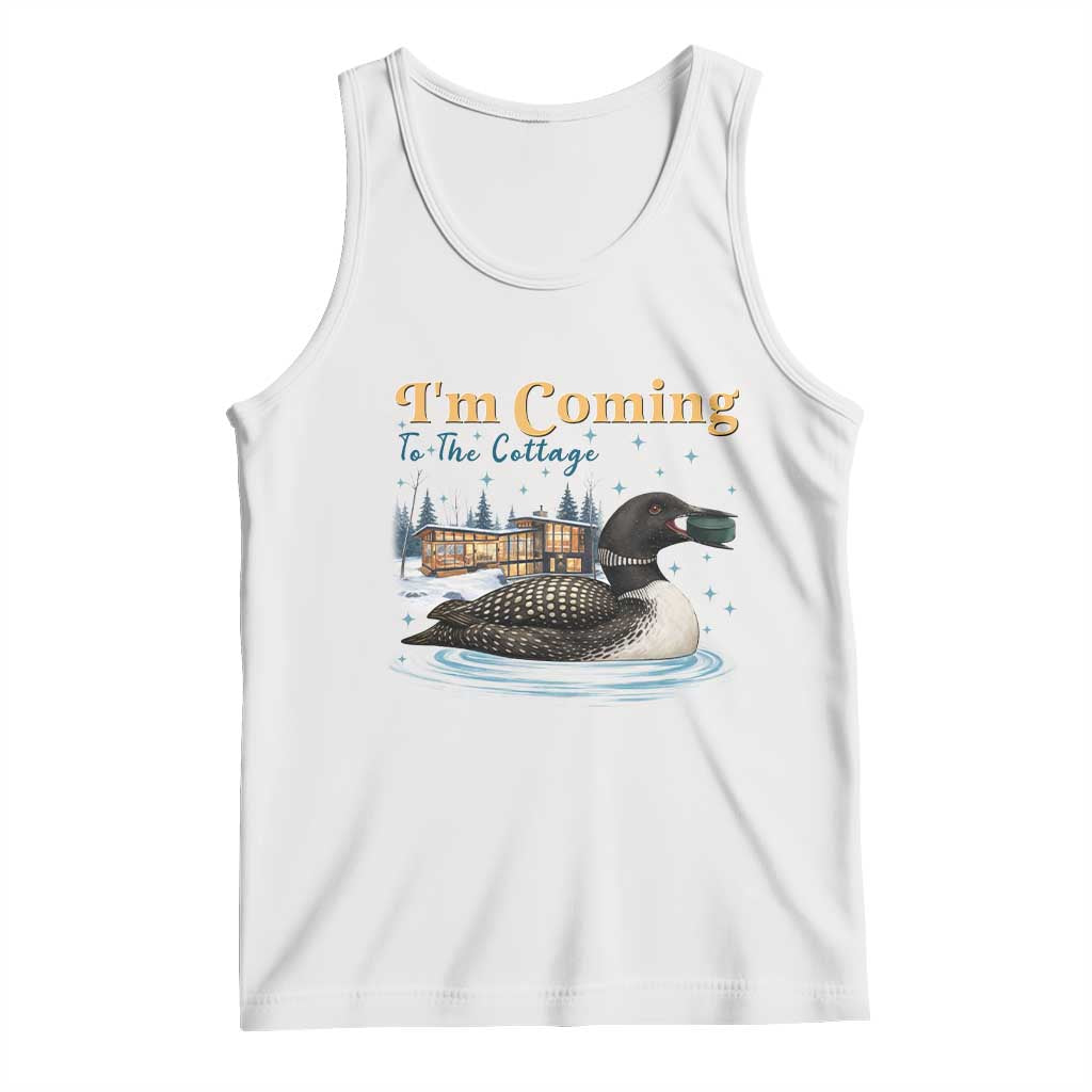 I Am Coming To The Cottage Tank Top Stupid Canadian Wolf Bird