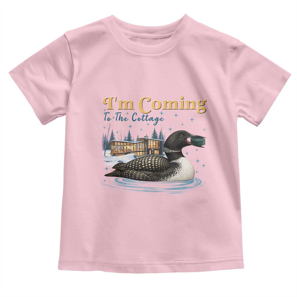 I Am Coming To The Cottage Toddler T Shirt Stupid Canadian Wolf Bird