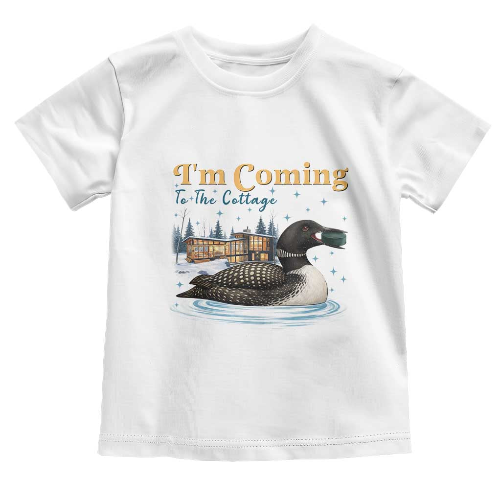 I Am Coming To The Cottage Toddler T Shirt Stupid Canadian Wolf Bird