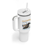 I Am Coming To The Cottage Tumbler With Handle Stupid Canadian Wolf Bird