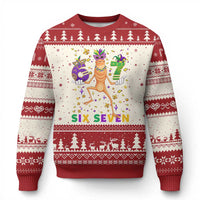 67 Mardi Gras Ugly Christmas Sweater Marcus The Worm Carnival Trendy Meme