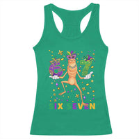 67 Mardi Gras Racerback Tank Top Marcus The Worm Carnival Trendy Meme