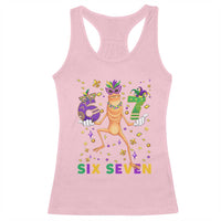 67 Mardi Gras Racerback Tank Top Marcus The Worm Carnival Trendy Meme