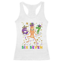 67 Mardi Gras Racerback Tank Top Marcus The Worm Carnival Trendy Meme