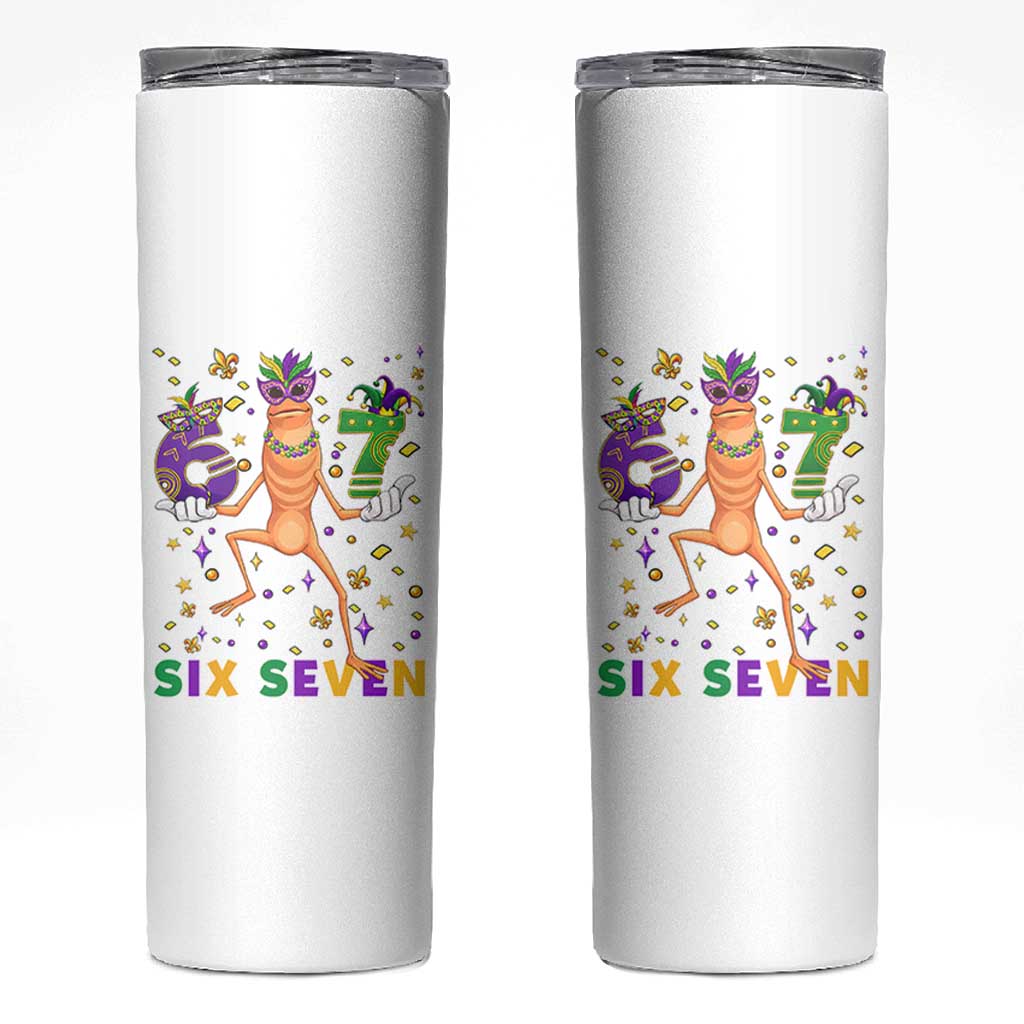 67 Mardi Gras Skinny Tumbler Marcus The Worm Carnival Trendy Meme