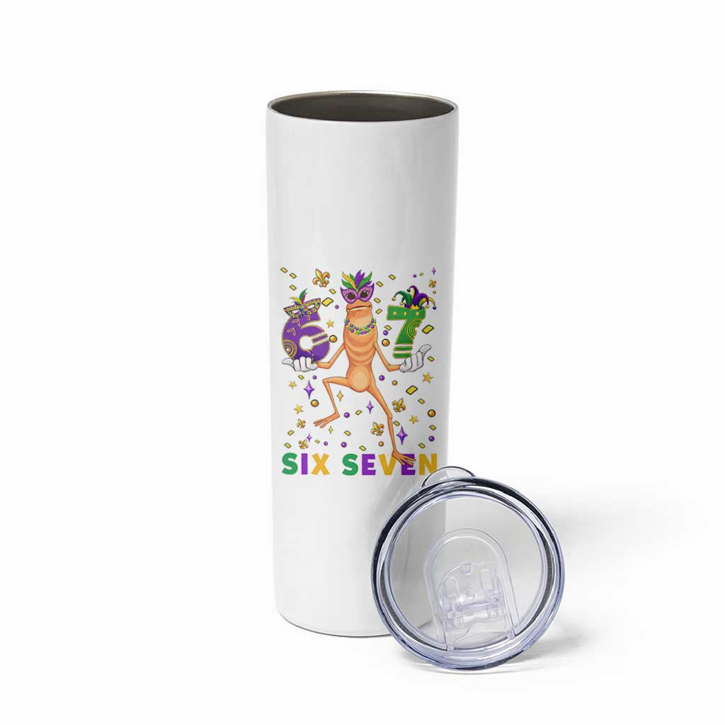 67 Mardi Gras Skinny Tumbler Marcus The Worm Carnival Trendy Meme