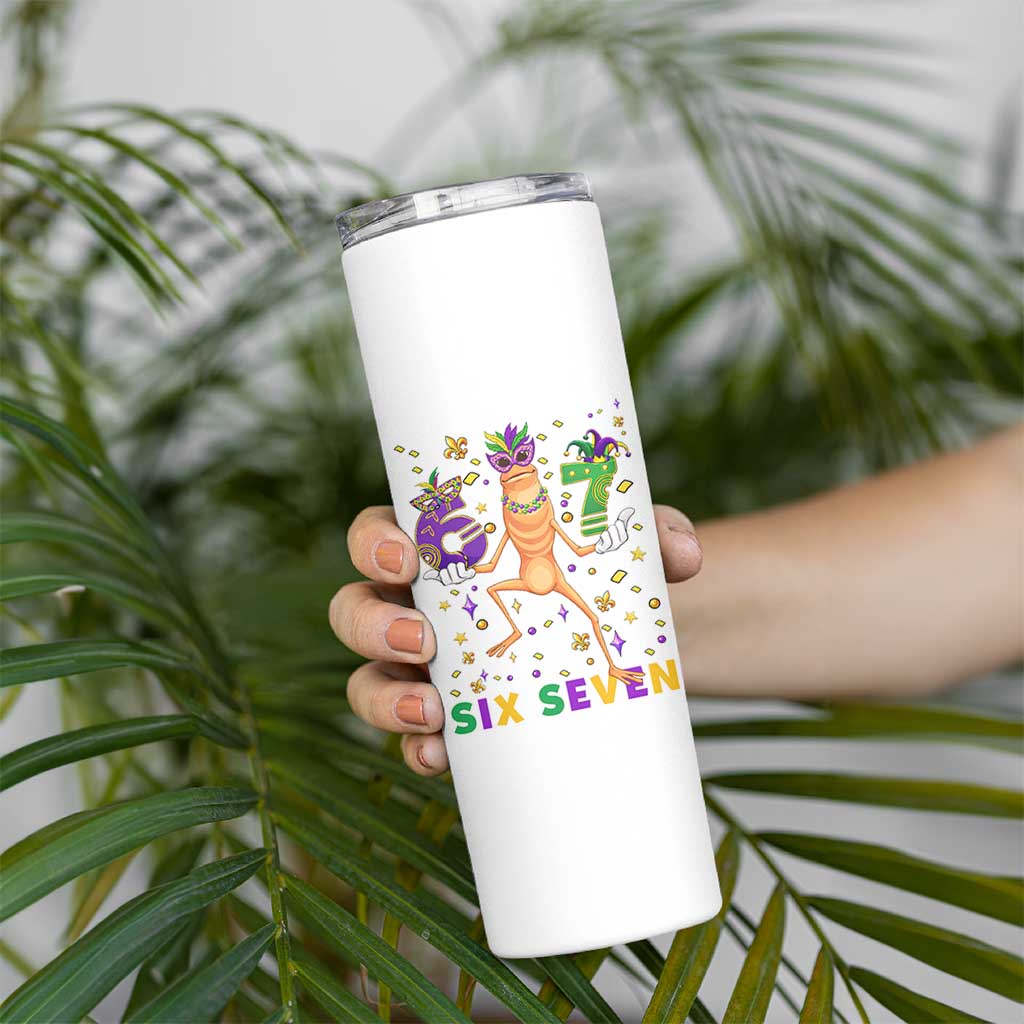 67 Mardi Gras Skinny Tumbler Marcus The Worm Carnival Trendy Meme