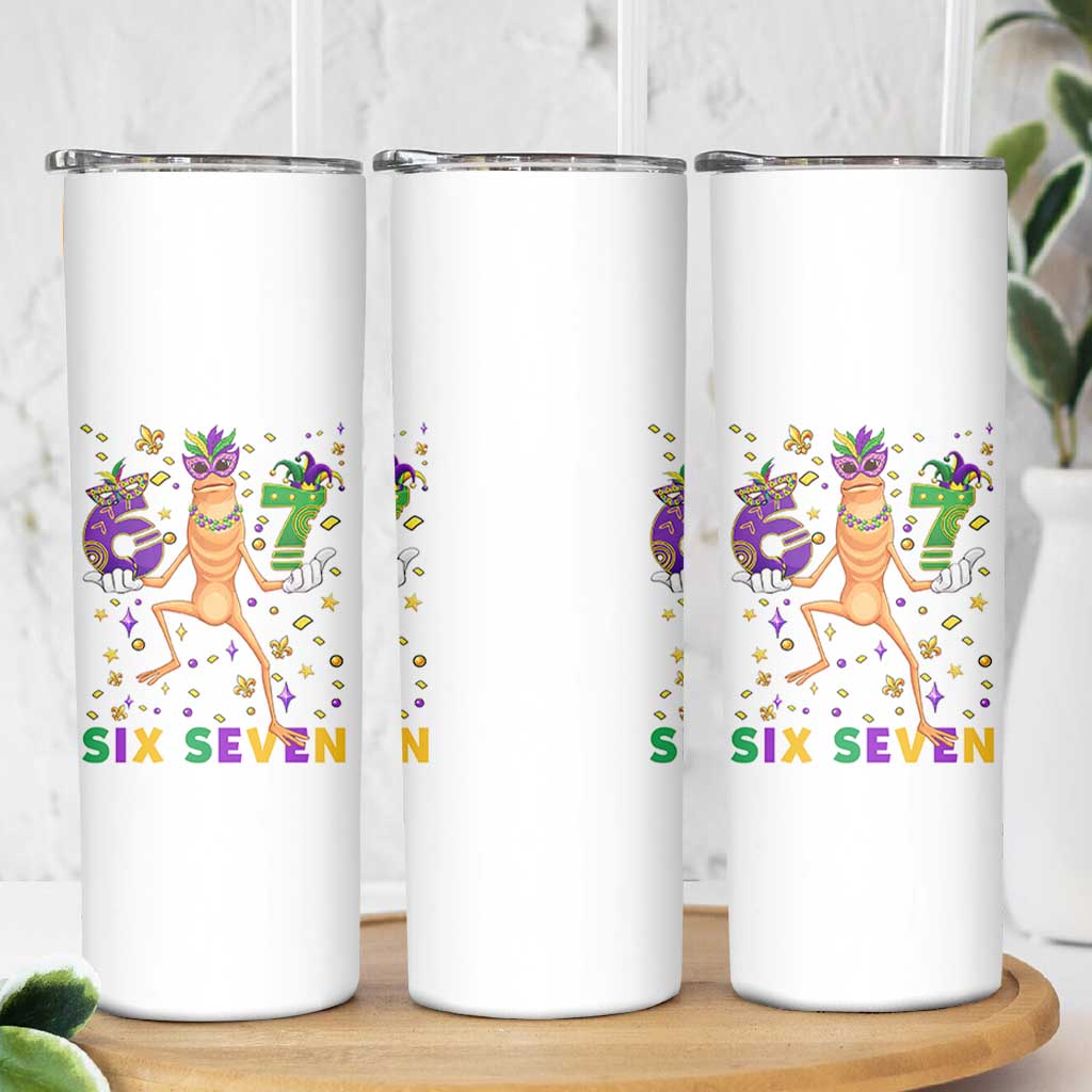 67 Mardi Gras Skinny Tumbler Marcus The Worm Carnival Trendy Meme