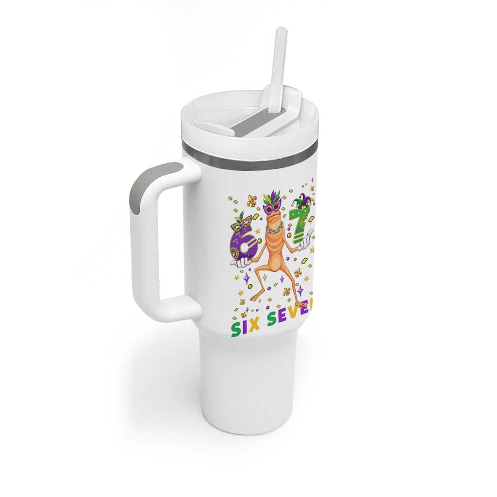 67 Mardi Gras Tumbler With Handle Marcus The Worm Carnival Trendy Meme