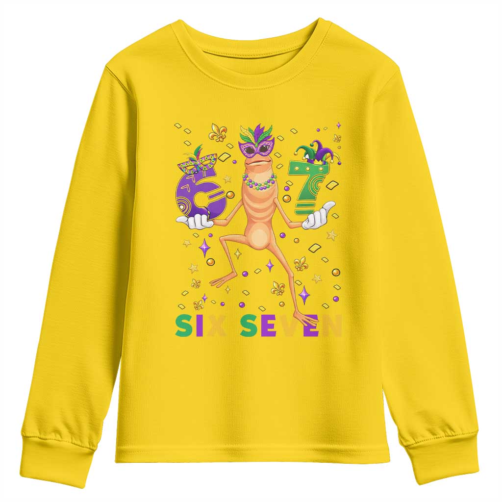 67 Mardi Gras Youth Sweatshirt Marcus The Worm Carnival Trendy Meme