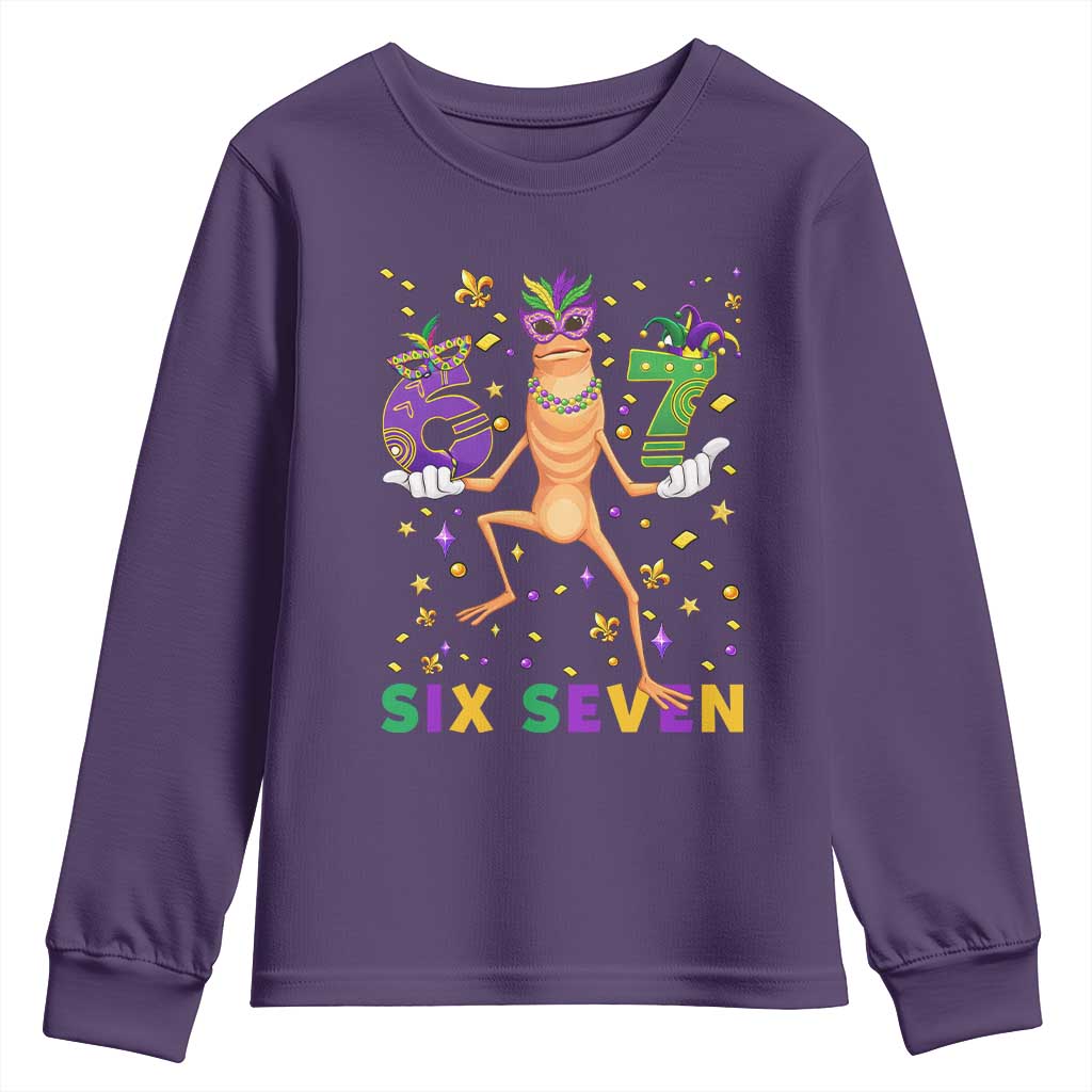 67 Mardi Gras Youth Sweatshirt Marcus The Worm Carnival Trendy Meme