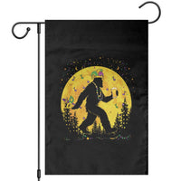 Mardi Gras Bigfoot Garden Flag Funny Sasquatch Carnival Trendy Meme