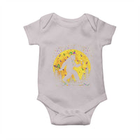 Mardi Gras Bigfoot Baby Onesie Funny Sasquatch Carnival Trendy Meme