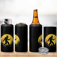 Mardi Gras Bigfoot 4 in 1 Can Cooler Tumbler Funny Sasquatch Carnival Trendy Meme