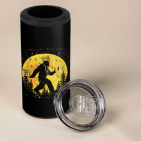 Mardi Gras Bigfoot 4 in 1 Can Cooler Tumbler Funny Sasquatch Carnival Trendy Meme