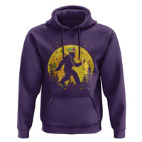 Mardi Gras Bigfoot Hoodie Funny Sasquatch Carnival Trendy Meme