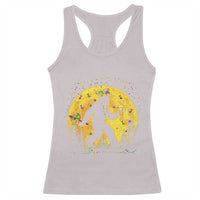 Mardi Gras Bigfoot Racerback Tank Top Funny Sasquatch Carnival Trendy Meme