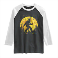 Mardi Gras Bigfoot Raglan Shirt Funny Sasquatch Carnival Trendy Meme