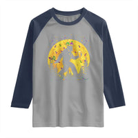 Mardi Gras Bigfoot Raglan Shirt Funny Sasquatch Carnival Trendy Meme