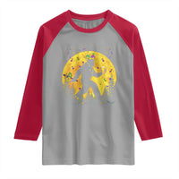 Mardi Gras Bigfoot Raglan Shirt Funny Sasquatch Carnival Trendy Meme