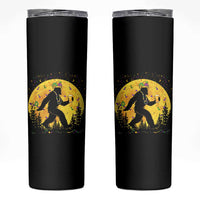 Mardi Gras Bigfoot Skinny Tumbler Funny Sasquatch Carnival Trendy Meme