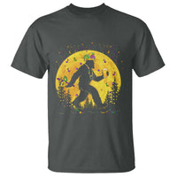 Mardi Gras Bigfoot T Shirt Funny Sasquatch Carnival Trendy Meme