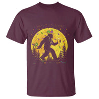 Mardi Gras Bigfoot T Shirt Funny Sasquatch Carnival Trendy Meme