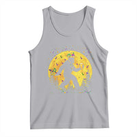 Mardi Gras Bigfoot Tank Top Funny Sasquatch Carnival Trendy Meme