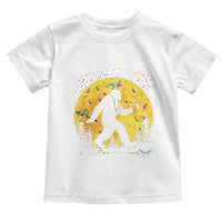 Mardi Gras Bigfoot Toddler T Shirt Funny Sasquatch Carnival Trendy Meme
