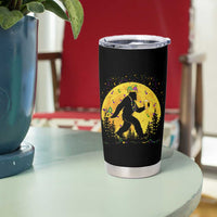 Mardi Gras Bigfoot Tumbler Cup Funny Sasquatch Carnival Trendy Meme