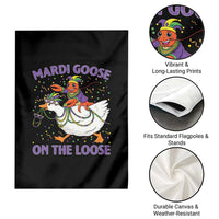 Funny Mardi Gras Garden Flag Goose Crawfish Carnival Trendy Meme