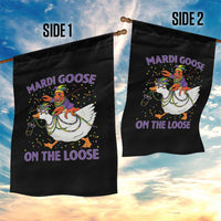 Funny Mardi Gras Garden Flag Goose Crawfish Carnival Trendy Meme