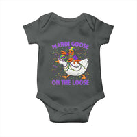 Funny Mardi Gras Baby Onesie Goose Crawfish Carnival Trendy Meme