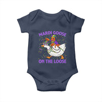 Funny Mardi Gras Baby Onesie Goose Crawfish Carnival Trendy Meme
