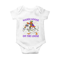 Funny Mardi Gras Baby Onesie Goose Crawfish Carnival Trendy Meme