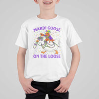 Funny Mardi Gras T Shirt For Kid Goose Crawfish Carnival Trendy Meme