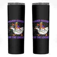 Funny Mardi Gras Skinny Tumbler Goose Crawfish Carnival Trendy Meme