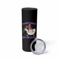 Funny Mardi Gras Skinny Tumbler Goose Crawfish Carnival Trendy Meme