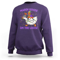 Funny Mardi Gras Sweatshirt Goose Crawfish Carnival Trendy Meme