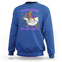 Funny Mardi Gras Sweatshirt Goose Crawfish Carnival Trendy Meme