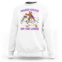 Funny Mardi Gras Sweatshirt Goose Crawfish Carnival Trendy Meme