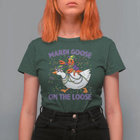Funny Mardi Gras T Shirt For Women Goose Crawfish Carnival Trendy Meme