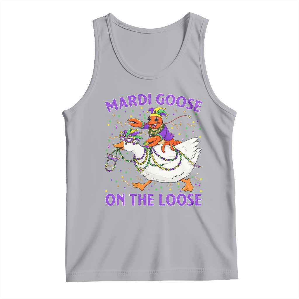 Funny Mardi Gras Tank Top Goose Crawfish Carnival Trendy Meme