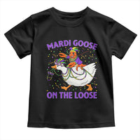 Funny Mardi Gras Toddler T Shirt Goose Crawfish Carnival Trendy Meme